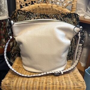 EUC - Coach 1941 Border Rivets Duffle - Chalk